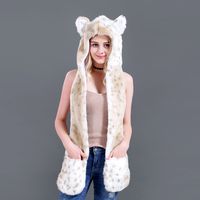 Unisex Fashion Cartoon Imitation Fur Winter Scarves sku image 14