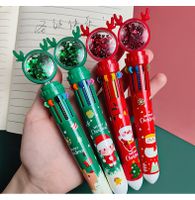 Multi-color Creative Christmas Student Stationery 10 Colors Ballpoint Pen main image 3