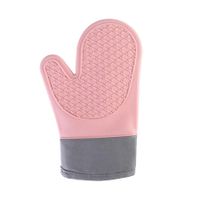 Simple Style Color Block Silica Gel Heat Resistant Gloves sku image 12