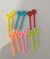 Cute Solid Color Plastic Fruit Fork sku image 2