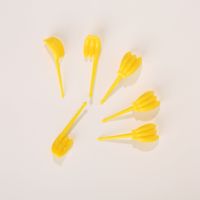 Cute Solid Color Plastic Fruit Fork sku image 5