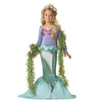 Fashion Mermaid Sequins Cotton Blend Girls Dresses main image 5