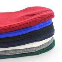 Unisex Simple Style Solid Color Eaveless Wool Cap main image 3