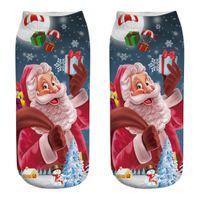 Unisex Cute Santa Claus Snowman Polyester Crew Socks main image 4