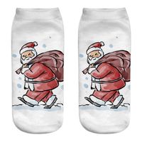 Unisex Cute Santa Claus Snowman Polyester Crew Socks sku image 11