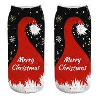 Unisex Cute Santa Claus Snowman Polyester Crew Socks main image 2