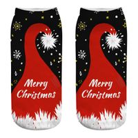 Unisex Cute Santa Claus Snowman Polyester Crew Socks sku image 9