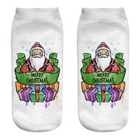 Unisex Cute Santa Claus Snowman Polyester Crew Socks sku image 13