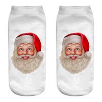 Unisex Cute Santa Claus Snowman Polyester Crew Socks sku image 30