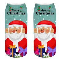 Unisex Cute Santa Claus Snowman Polyester Crew Socks sku image 20