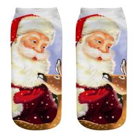 Unisex Cute Santa Claus Snowman Polyester Crew Socks sku image 29