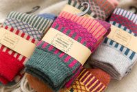 Unisex Fashion Stripe Wool Crew Socks main image 4