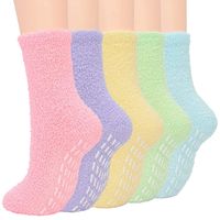 Women's Sweet Solid Color Polyester Half Velvet Crew Socks main image 5