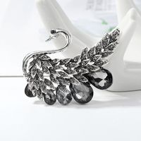 Retro Swan Alloy Inlay Artificial Crystal Women's Brooches main image 5