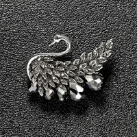 Retro Swan Alloy Inlay Artificial Crystal Women's Brooches main image 3