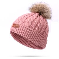 Kid's Fashion Solid Color Pom Poms Wool Cap sku image 8