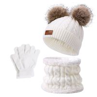 Kid's Fashion Solid Color Pom Poms Wool Cap sku image 42