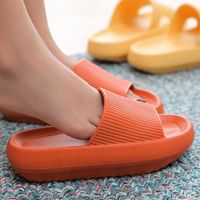 Unisex Casual Solid Color Round Toe Slides Slippers main image 4