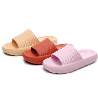 Unisex Casual Solid Color Round Toe Slides Slippers main image 6