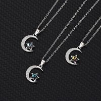 Simple Style Star Sterling Silver Plating Artificial Crystal Pendant Necklace main image 5