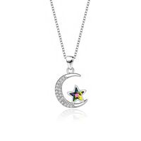 Simple Style Star Sterling Silver Plating Artificial Crystal Pendant Necklace main image 2