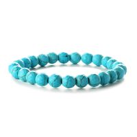 Retro Solid Color Beaded Natural Stone Bracelets main image 4