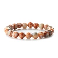 Retro Round Beaded Natural Stone Unisex Bracelets 1 Piece sku image 16