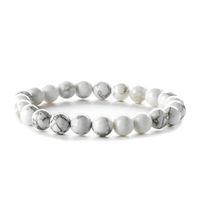 Retro Round Beaded Natural Stone Unisex Bracelets 1 Piece sku image 22