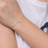 Fashion Irregular Moon Stainless Steel Plating Bracelets 1 Piece main image 2