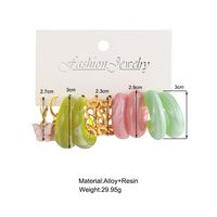 Fashion Butterfly Arylic Polishing Inlay Acrylic Women's Earrings 1 Set main image 5