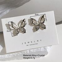 Retro Butterfly Alloy Plating Women's Ear Studs 1 Pair main image 2