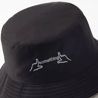 Unisex Simple Style Letter Sewing Wide Eaves Bucket Hat main image 5