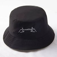 Unisex Simple Style Letter Sewing Wide Eaves Bucket Hat main image 1