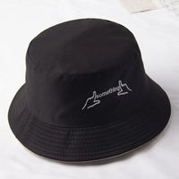 Unisex Simple Style Letter Sewing Wide Eaves Bucket Hat main image 3