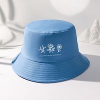 Women's Fashion Letter Flower Bucket Hat main image 4