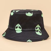 Unisex Fashion Grimace Printing Wide Eaves Bucket Hat sku image 1