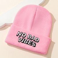 Women's Fashion Letter Embroidery Eaveless Wool Cap main image 4