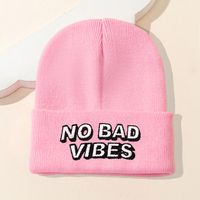 Women's Fashion Letter Embroidery Eaveless Wool Cap main image 1