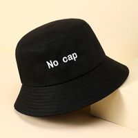 Unisex Fashion Letter Embroidery Bucket Hat main image 3