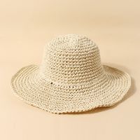 Women's Simple Style Solid Color Straw Hat sku image 1