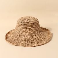 Women's Simple Style Solid Color Straw Hat main image 3