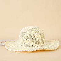 Women's Simple Style Solid Color Straw Hat sku image 2