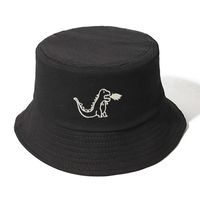 Unisex Fashion Dinosaur Sewing Wide Eaves Bucket Hat main image 5