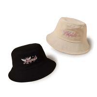 Unisex Fashion Letter Wings Embroidery Bucket Hat main image 4