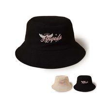 Unisex Fashion Letter Wings Embroidery Bucket Hat main image 1