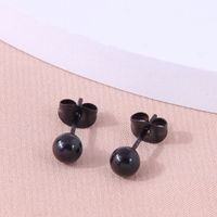 1 Pair Fashion Ball Plating Stainless Steel Ear Studs main image 3