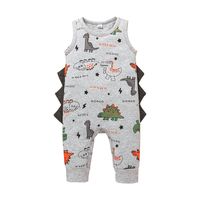 2021 Baby Dinosaur One-piece Children's Clothing Cartoon Baby Romper sku image 1