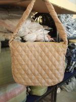 Women's Large Autumn&winter Composite Cloth Lingge Fashion Square Zipper Tote Bag sku image 1