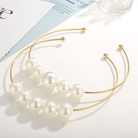 Baroque Style Round Stainless Steel Pearl Plating Choker 1 Piece main image 8