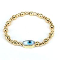 Fashion Devil's Eye Copper Gold Plated Bracelets 1 Piece sku image 3